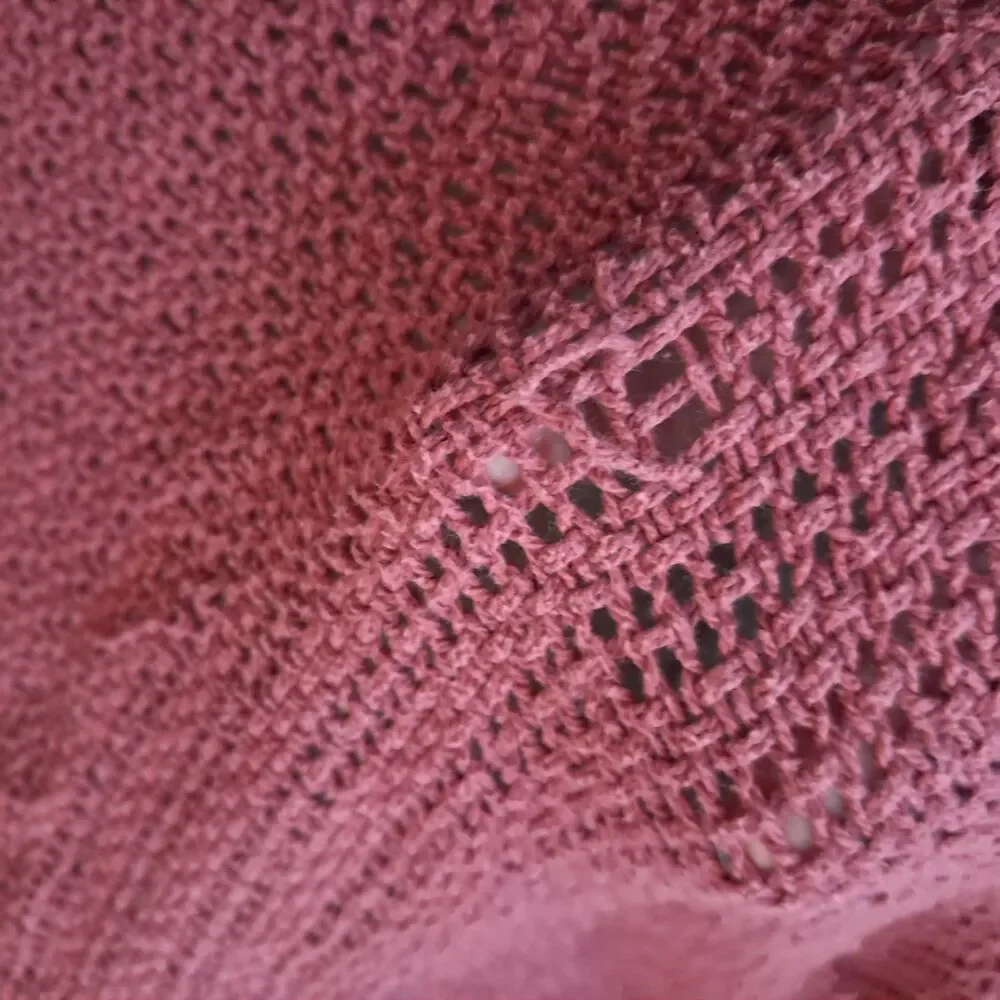 Beacon blanket burgundy red cotton open weave thermal WPL 1675 USA queen king